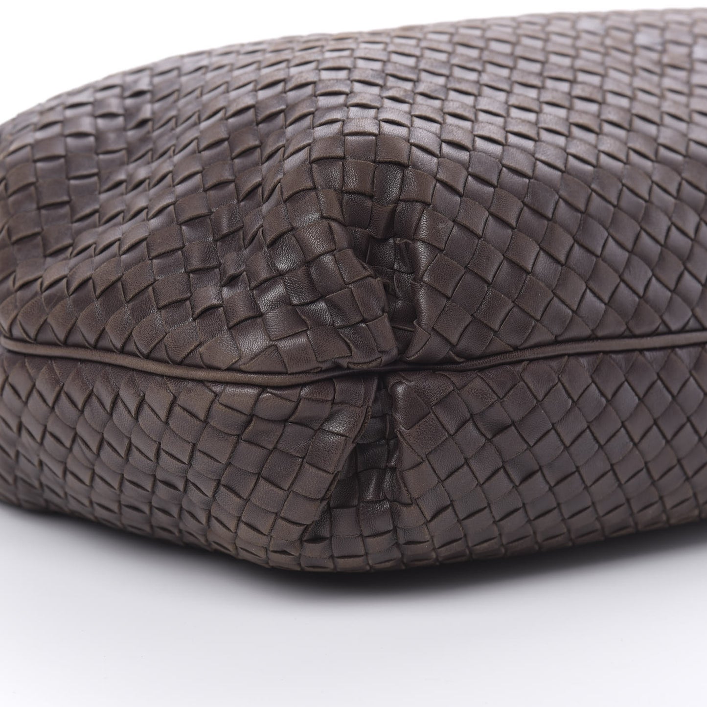 Nappa Intrecciato Frame Tote Ebano