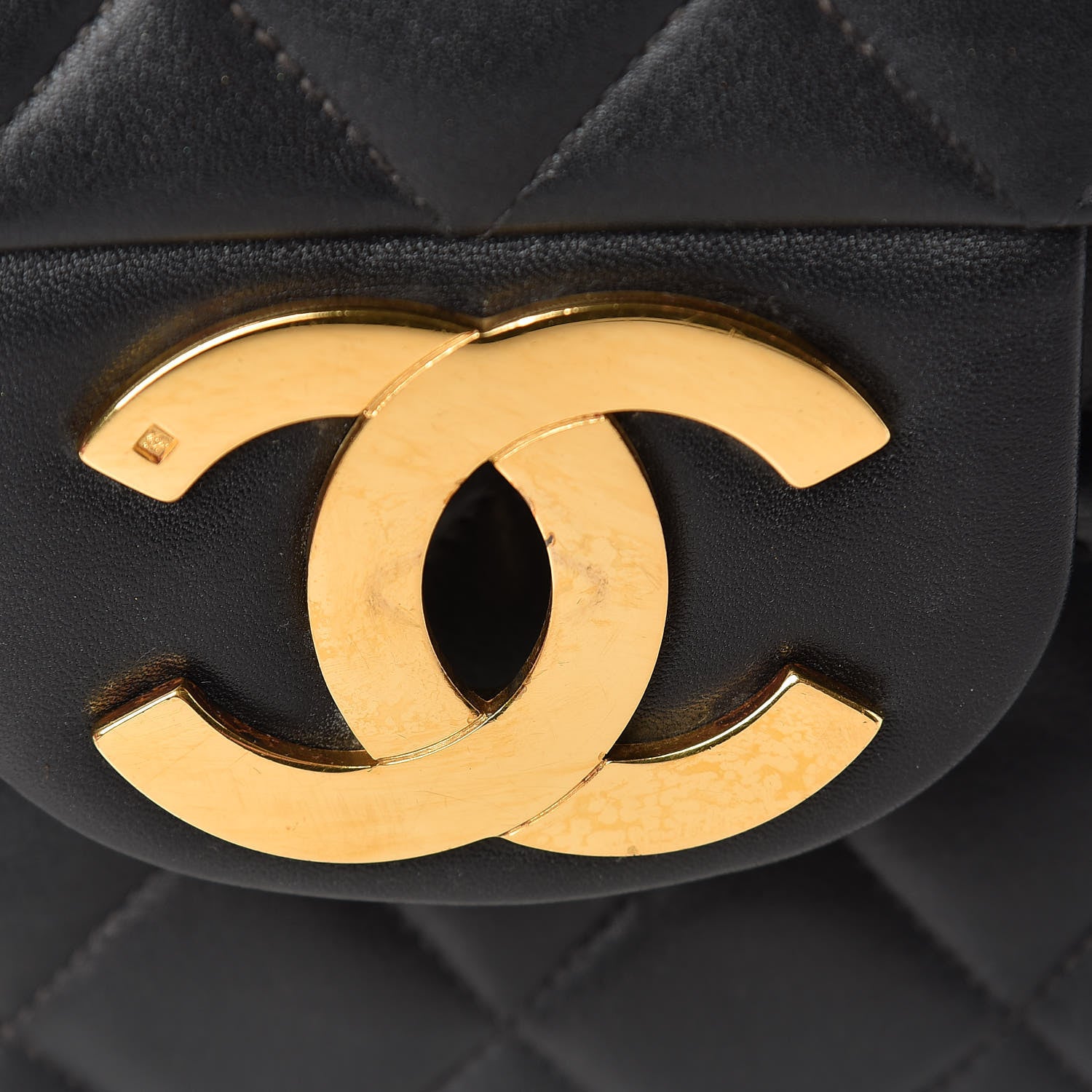 Chanel Lambskin Quilted XL Jumbo Single Flap Black 22 of 25