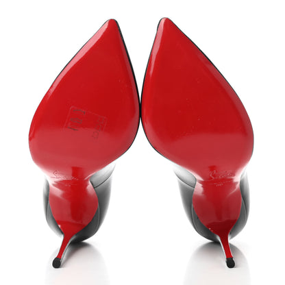 Christian Louboutin Jazz Calfskin Corneille 100 Pumps 38 Black 5 of 7