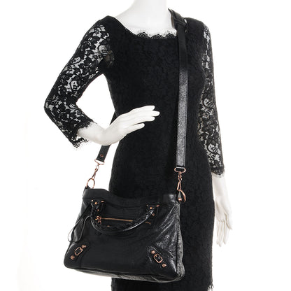 Balenciaga Agneau Giant 12 Rose Gold Hardware Town Black 6 of 12