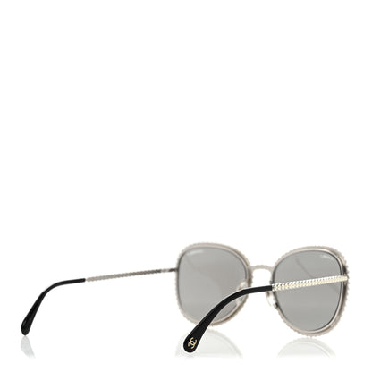 Chanel Beaded Sunglasses 71337 Silver 4 of 9