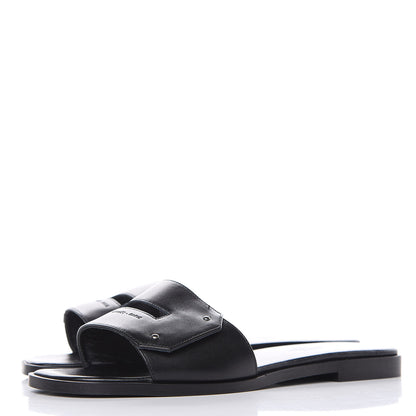 Hermes Calfskin View Sandals 36 Black 3 of 9
