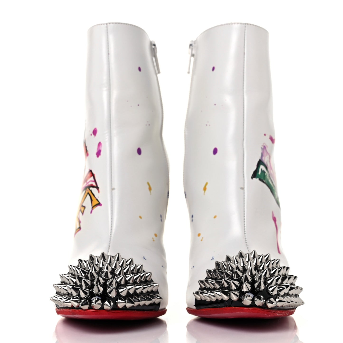 Calfskin Patent Love Is A Boot 100 Booties 36.5 White