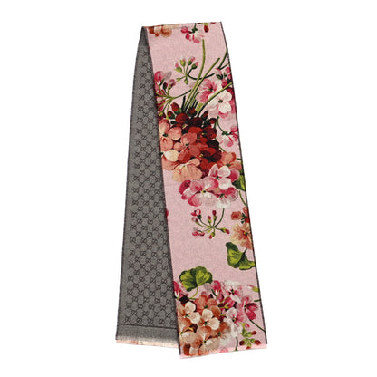 Gucci Wool GG Monogram Miniorophin Scarf Shell Pink 2 of 4
