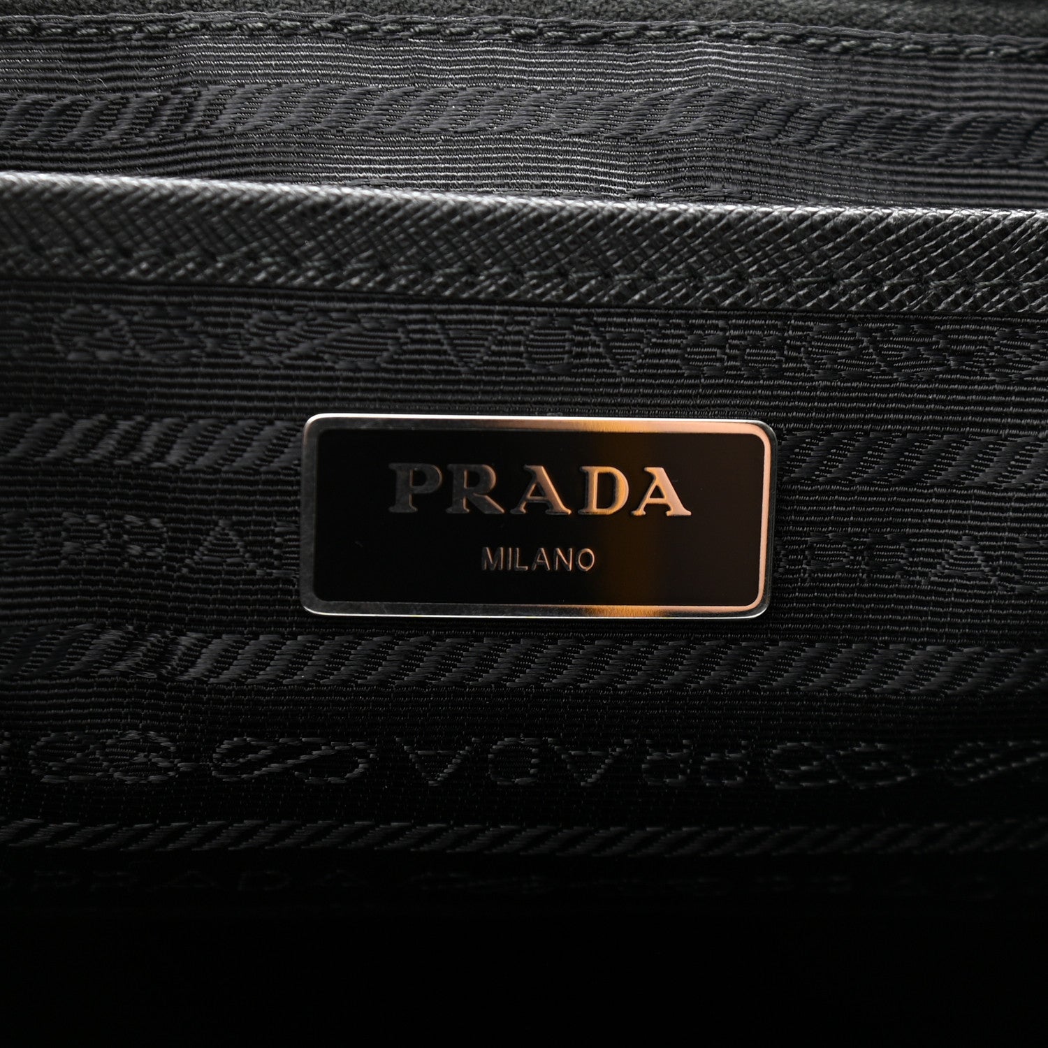 Prada Tessuto Nylon Saffiano Medium Backpack Black 6 of 10