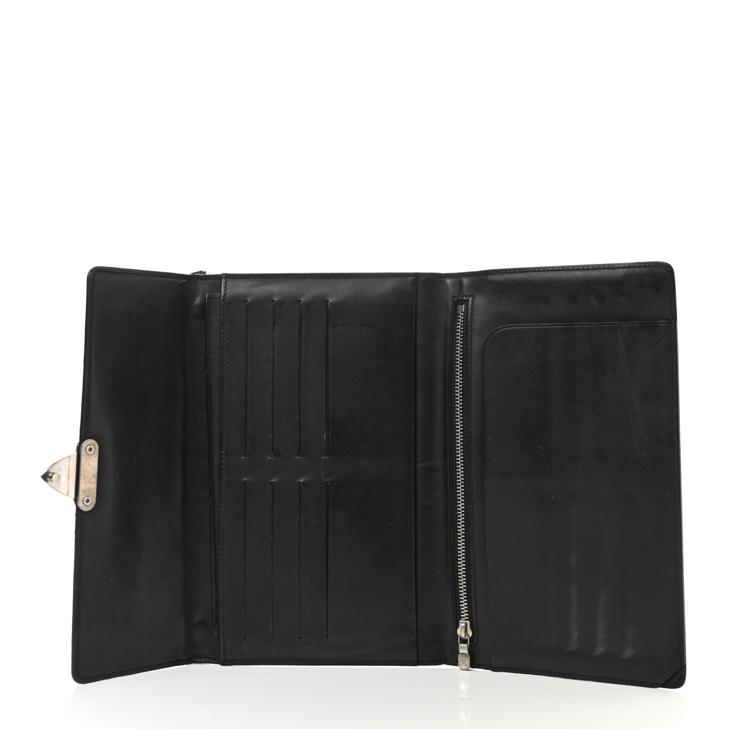 Louis Vuitton Monogram Glace Anouchka Pochette MM Black 5 of 12