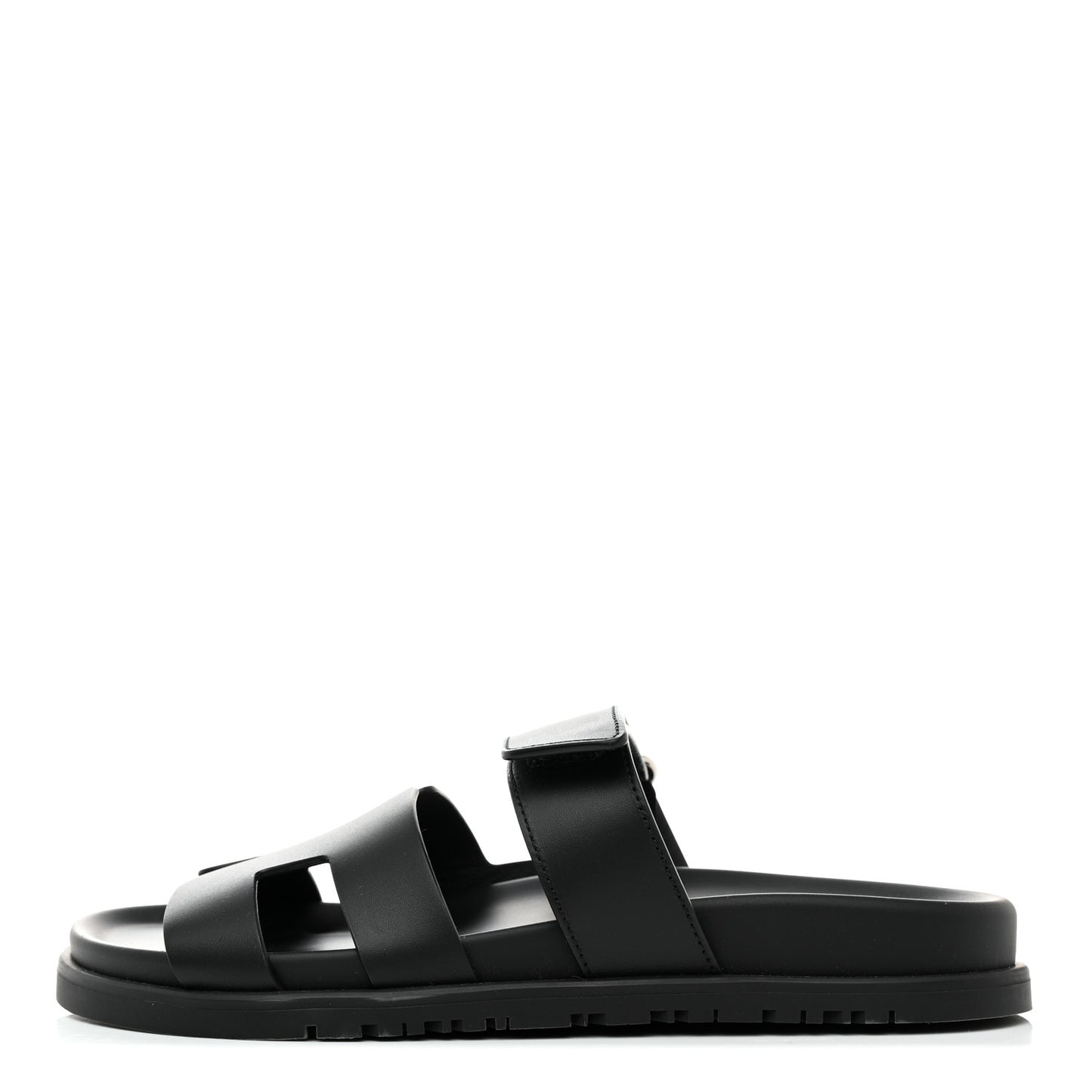 Calfskin Womens Chypre Sandals 36.5 Black