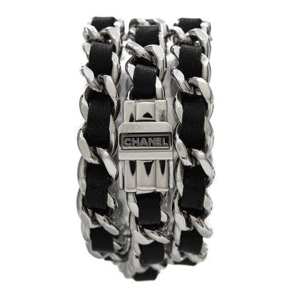 Chanel Stainless Steel Lambskin 16mm Premiere Rock Triple Row Quartz Watch Black 3 of 5