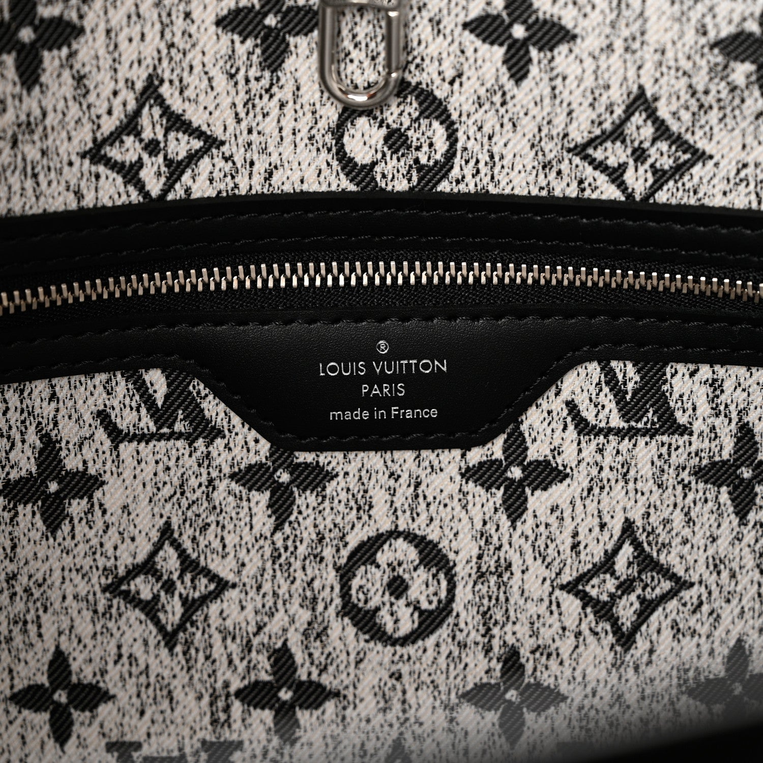Louis Vuitton Denim Monogram Jacquard Neverfull MM Grey 7 of 9