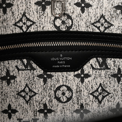 Louis Vuitton Denim Monogram Jacquard Neverfull MM Grey 7 of 9