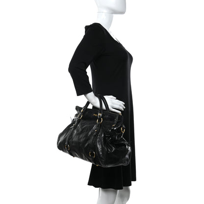 Miu Miu Vitello Lux Medium Bow Bag Black 2 of 10