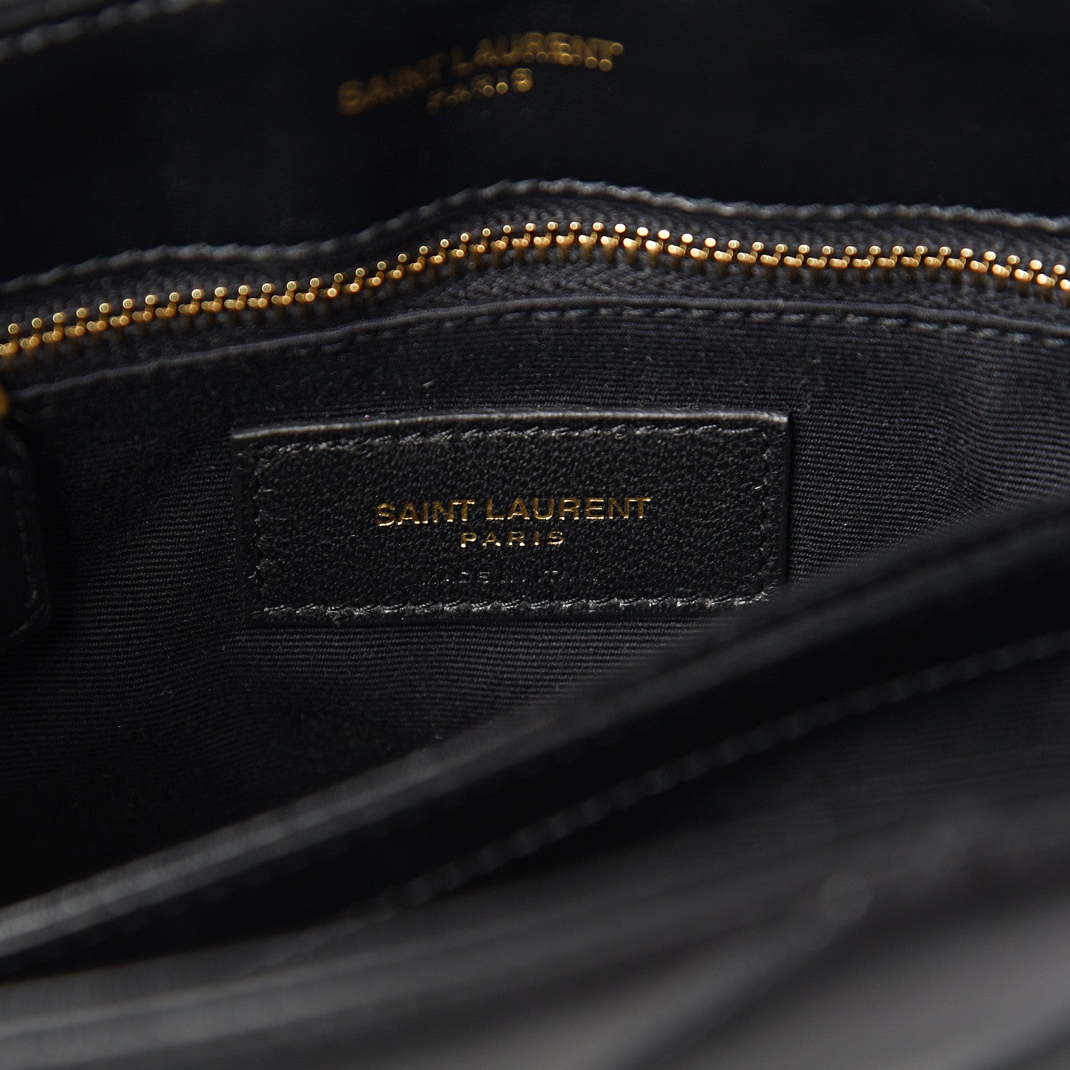 Saint Laurent Calfskin Y Quilted Monogram Toy Loulou Crossbody Bag Black 5 of 10