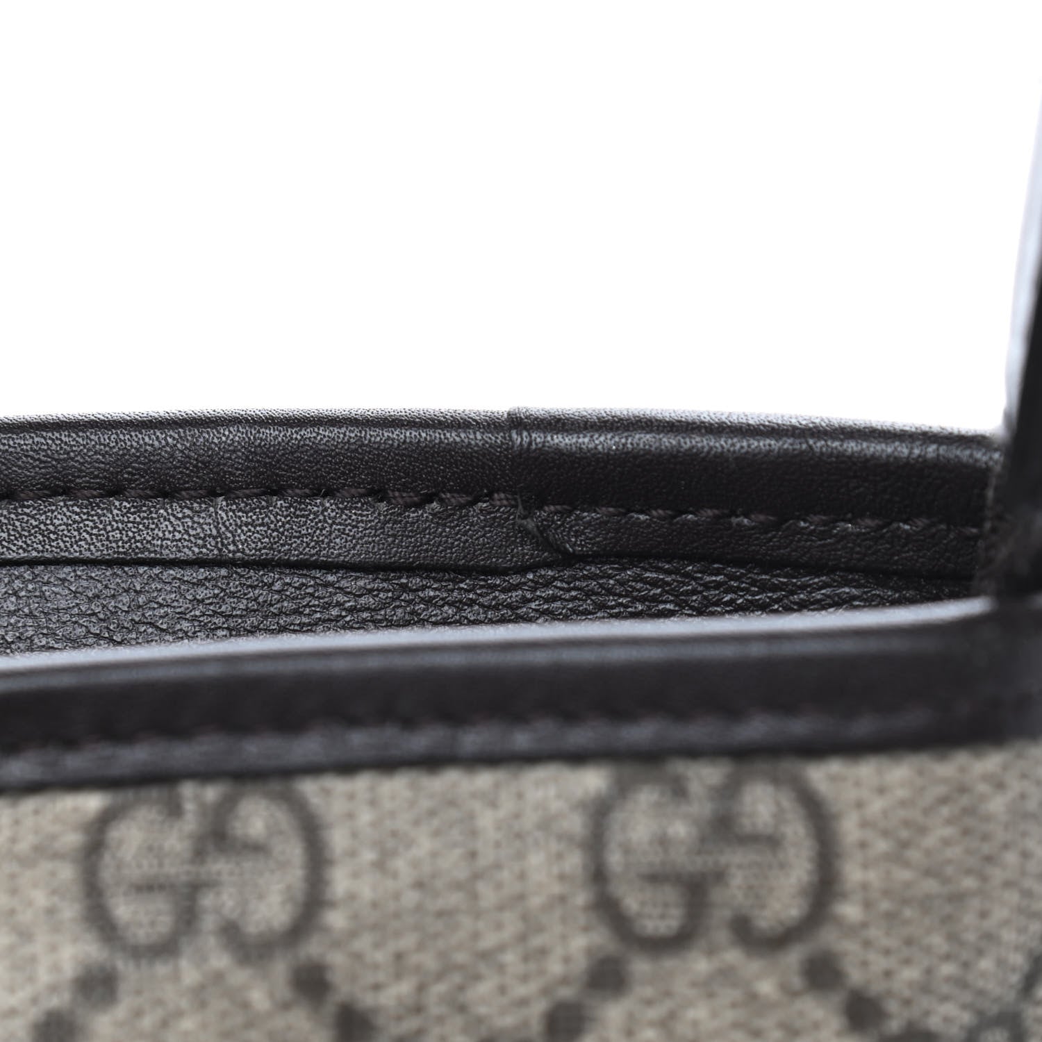 Gucci GG Supreme Monogram Web Flat Messenger Bag Dark Brown 12 of 13
