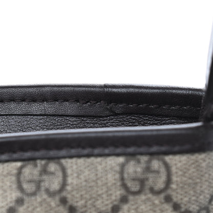 Gucci GG Supreme Monogram Web Flat Messenger Bag Dark Brown 12 of 13