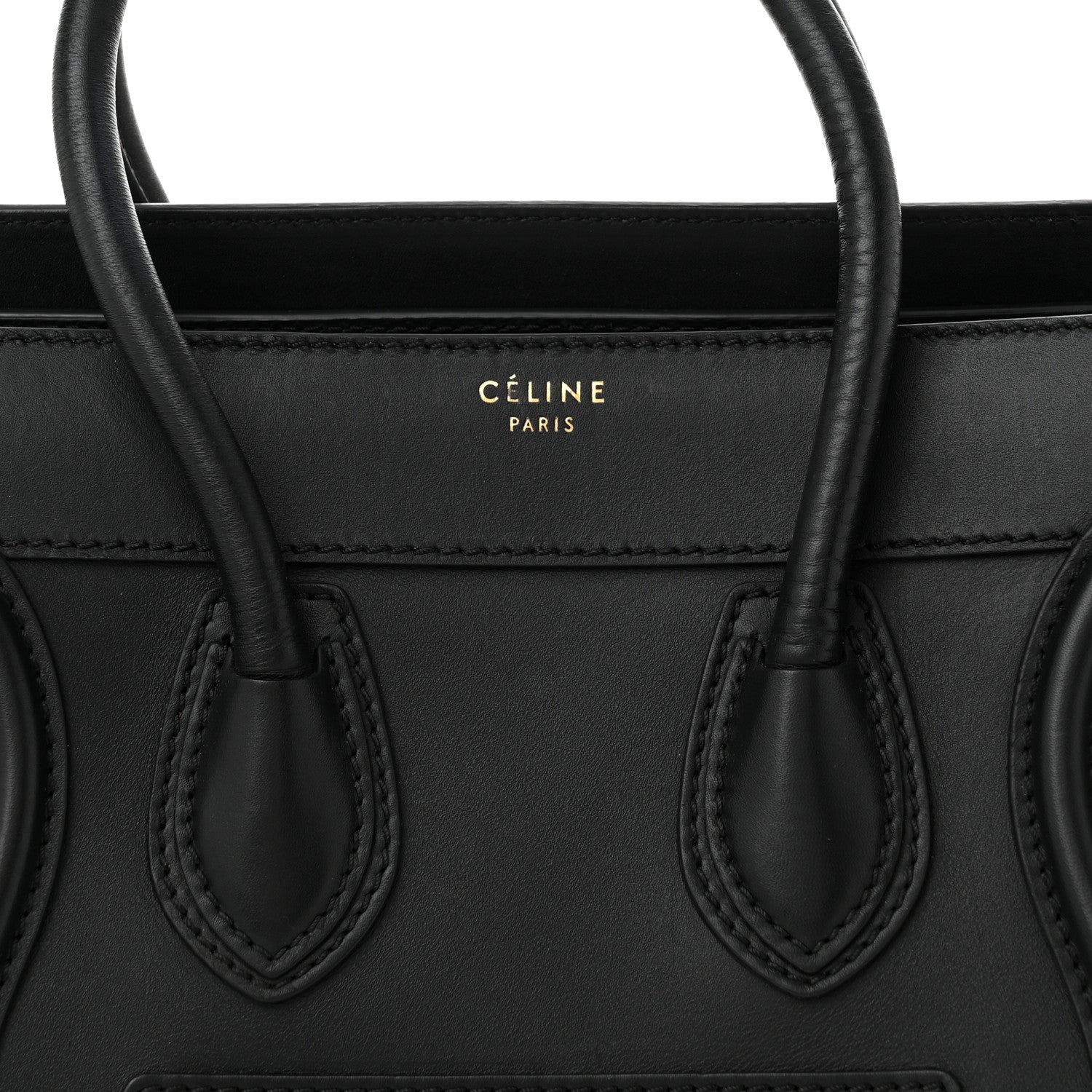 Celine Smooth Calfskin Micro Luggage Black 8 of 11