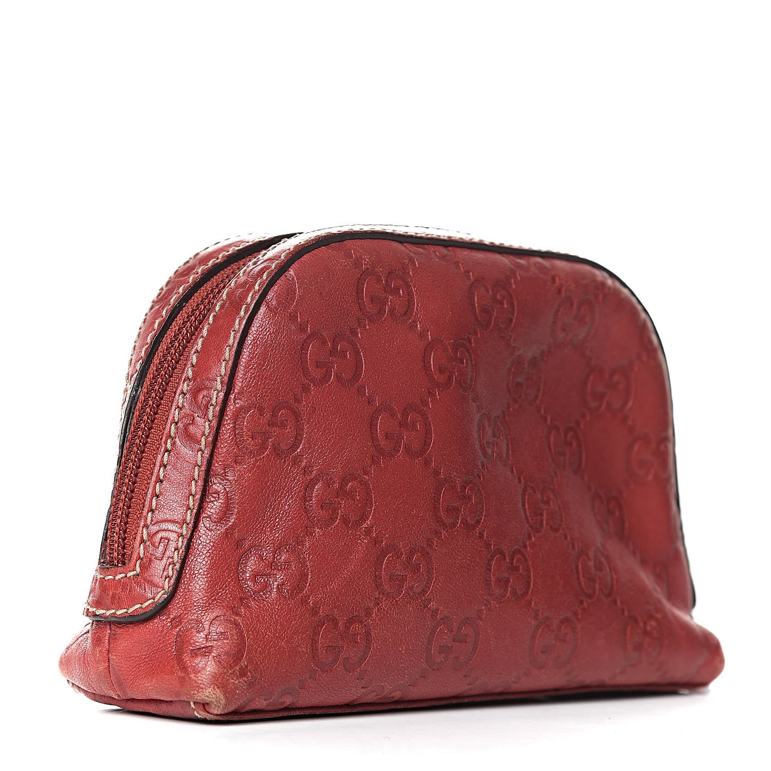 Gucci Guccissima GG Cosmetic Case Red 3 of 16