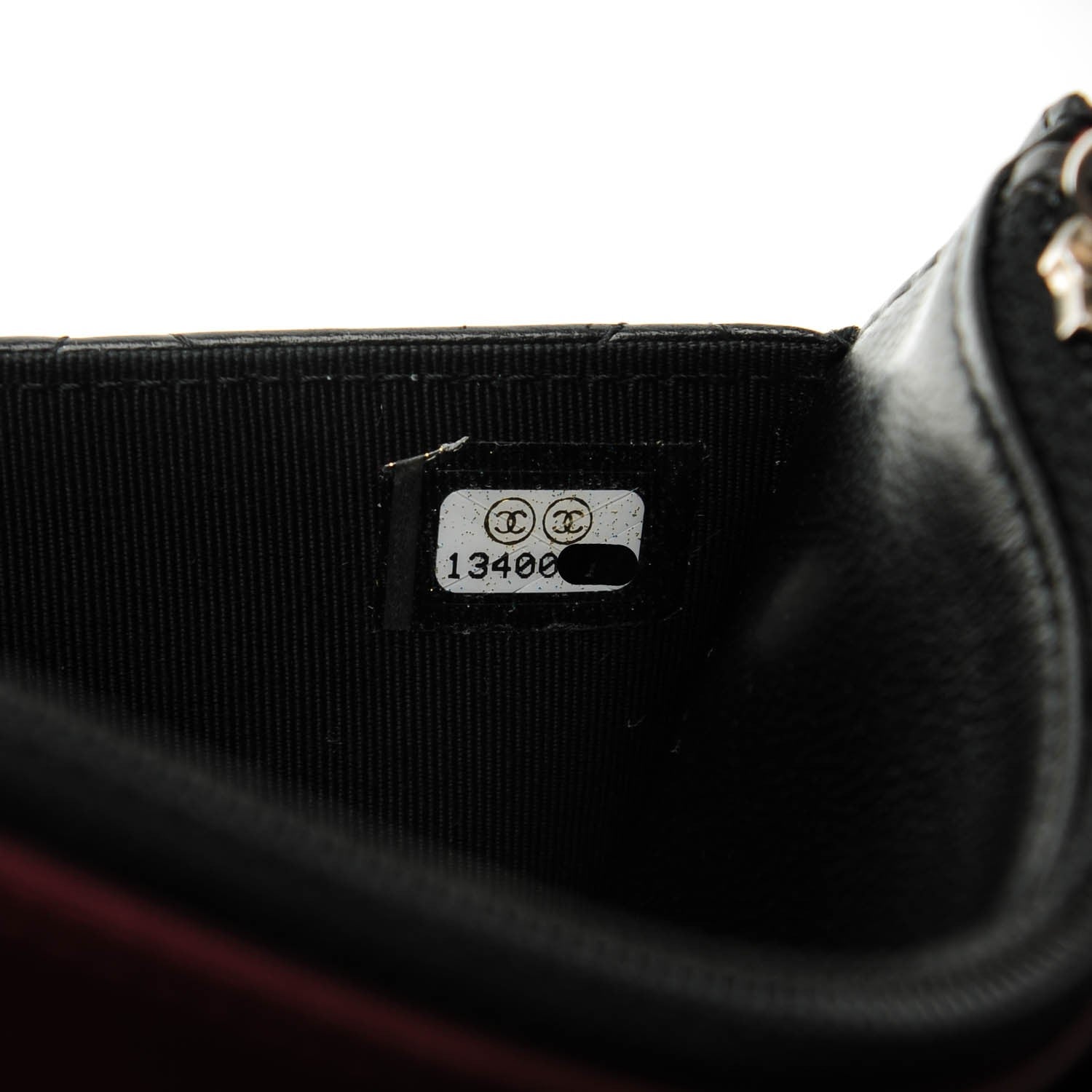 Chanel Lambskin Quilted Wallet On Chain WOC Black 8 of 8