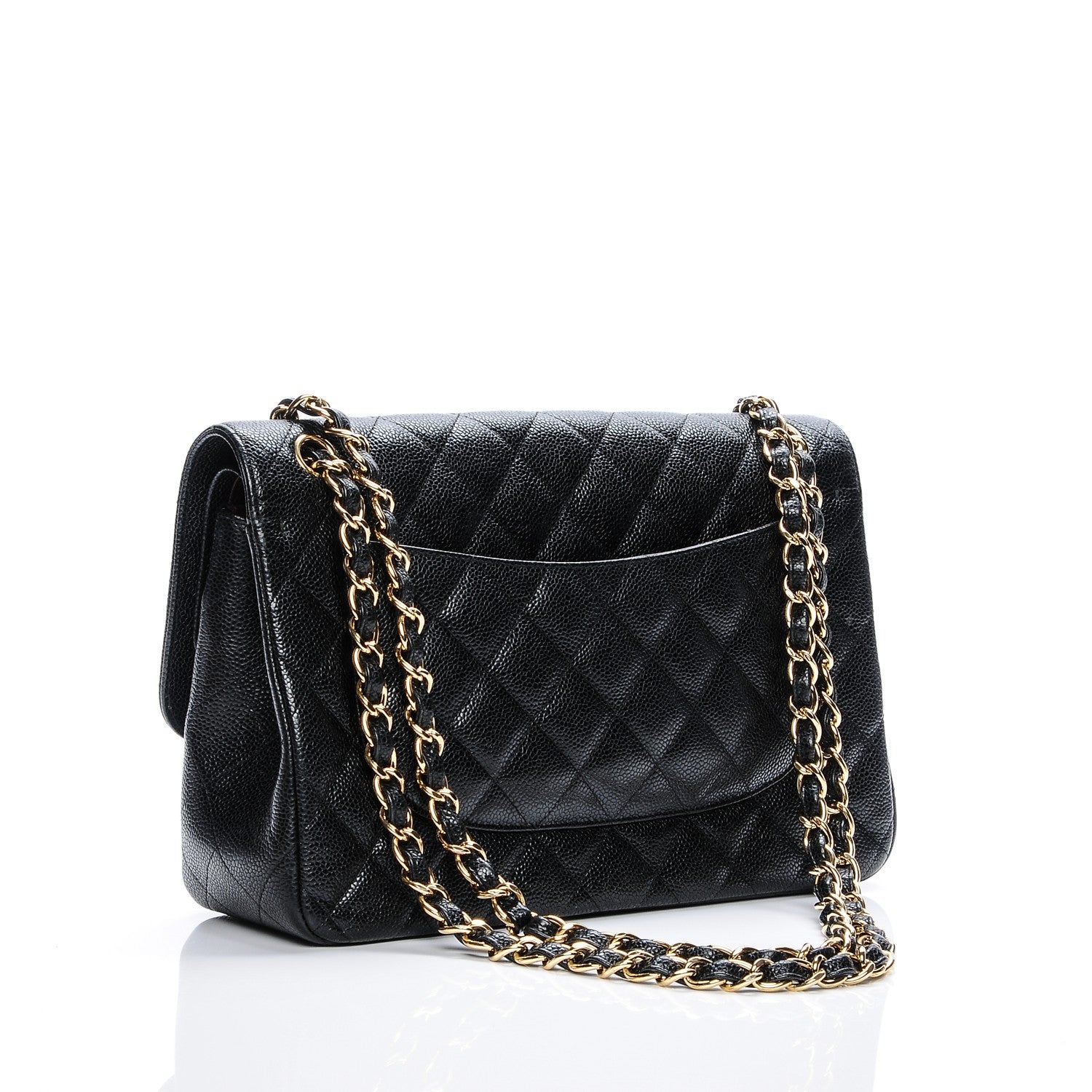 Chanel Caviar Quilted Jumbo Double Flap Black 3 of 7
