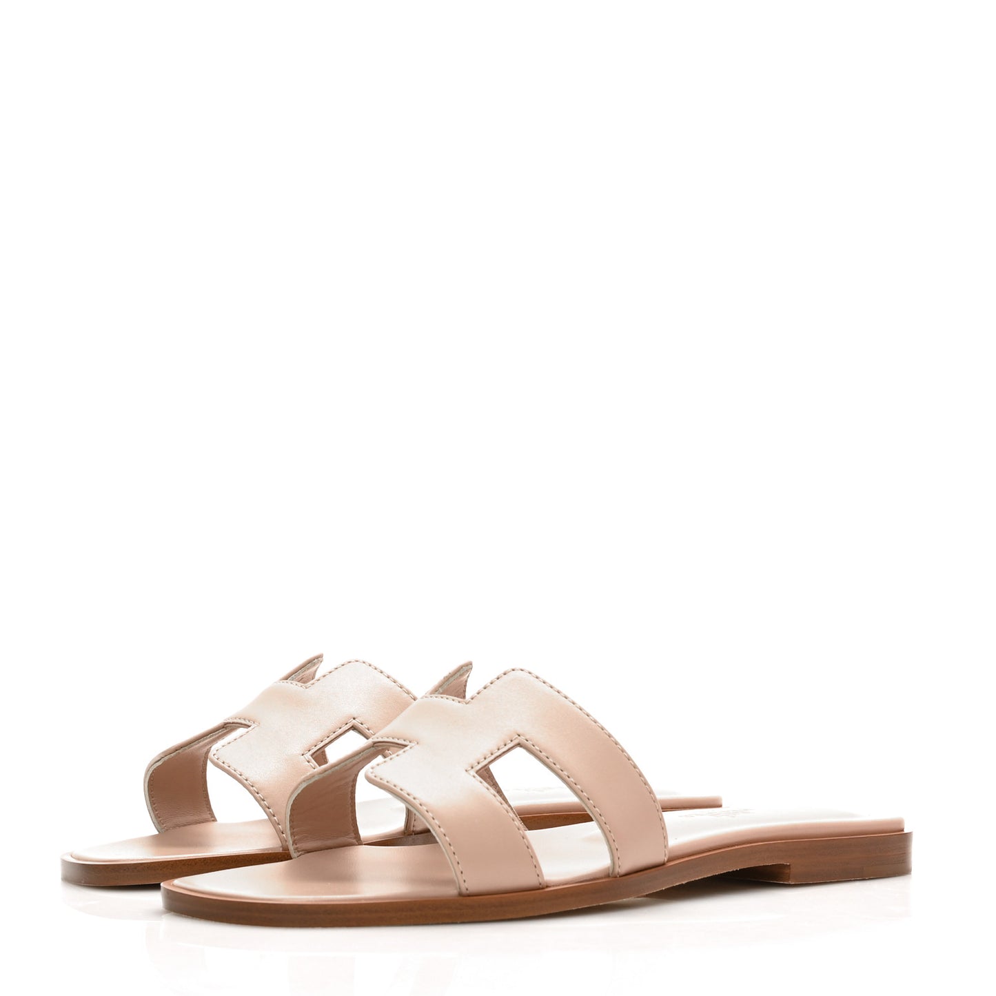 Box Calfskin Oran Sandals 35.5 Bois De Santal