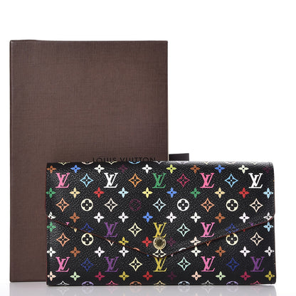 Louis Vuitton Monogram Multicolor Sarah Wallet NM Black Grenade 7 of 7