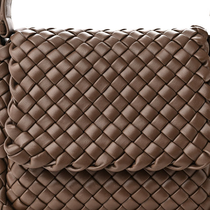 Bottega Veneta Nappa Intreccio Mini Cobble Shoulder Bag Taupe Grey 7 of 9