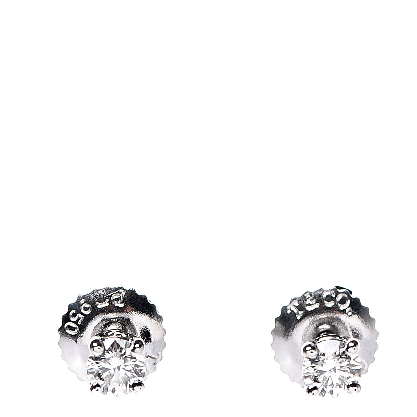 Platinum Diamond .22ctw Solitaire Earrings