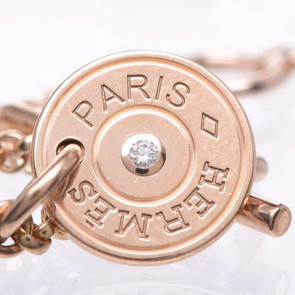 Hermes 18K Rose Gold Diamond Gambade Bracelet SH 11 of 11