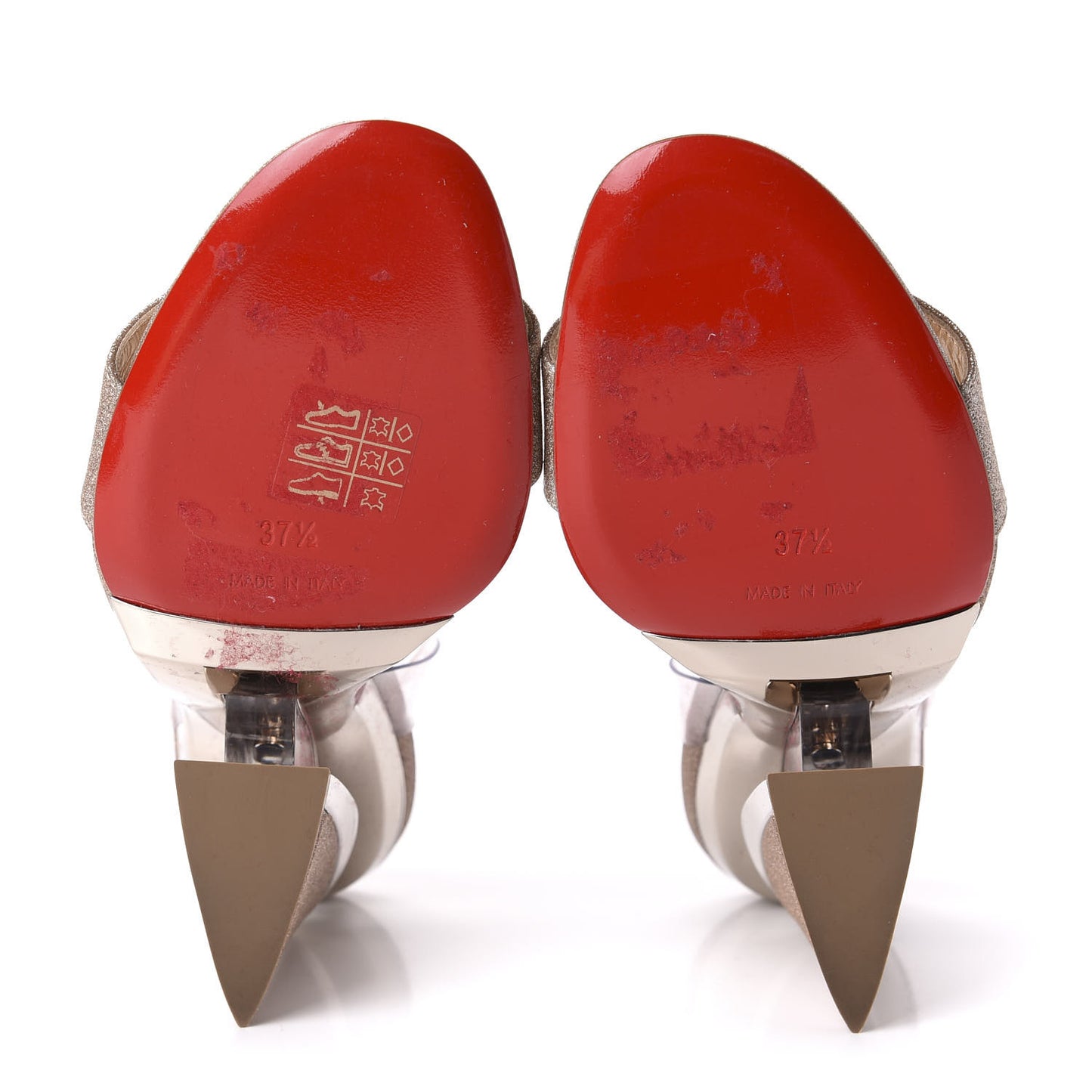 PVC Glitter Levitallo 100 Sandals 37.5 Nude
