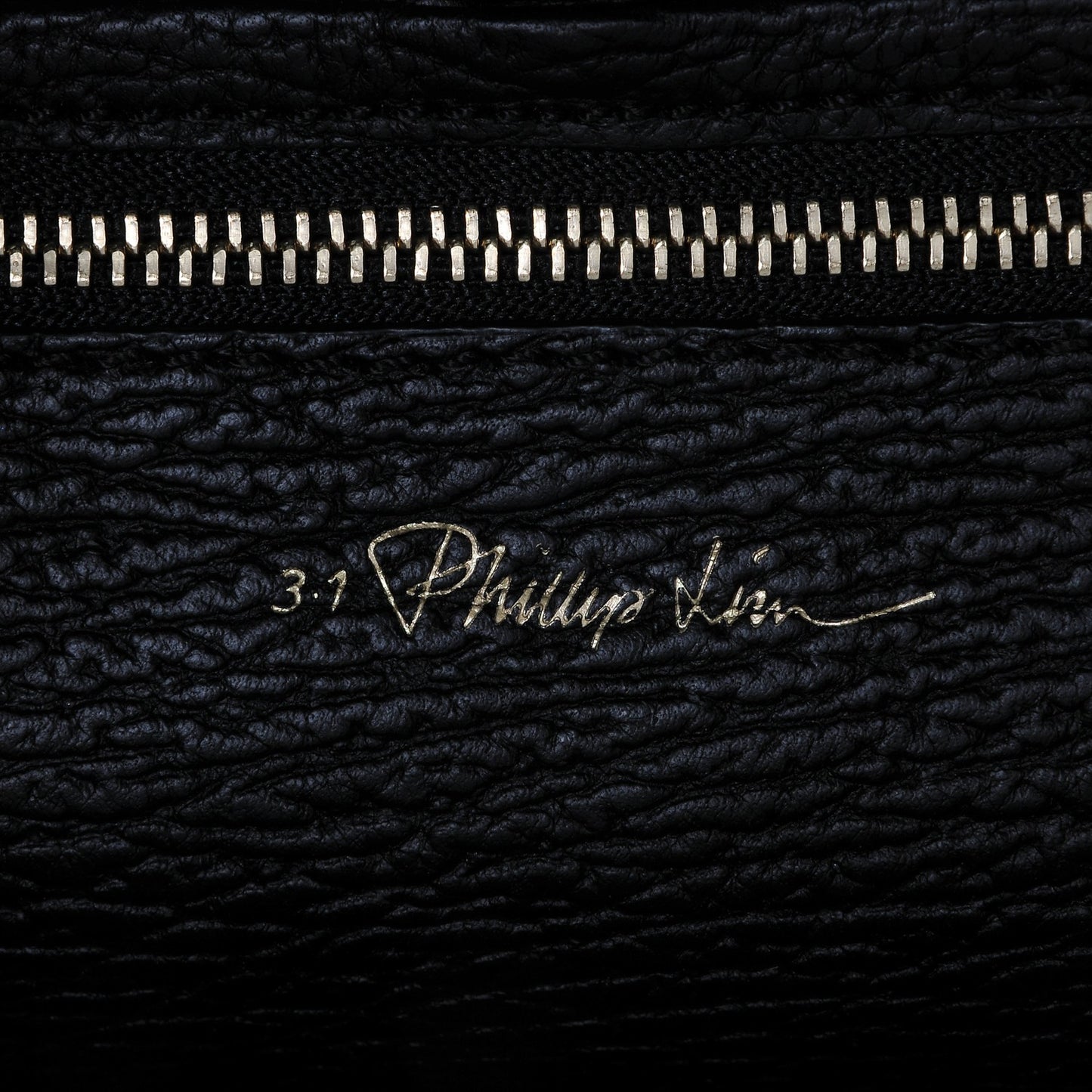 3.1 Textured Calfskin Mini Pashli Satchel Black