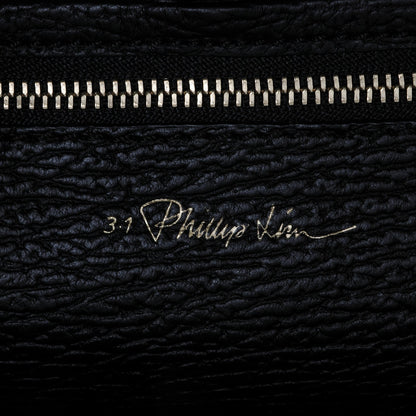 3.1 Phillip Lim 3.1 Textured Calfskin Mini Pashli Satchel Black 6 of 8