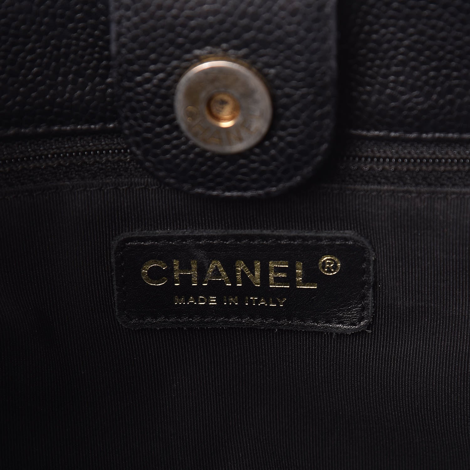 Chanel Caviar Quilted Petit Shopping Tote PST Black 6 of 14
