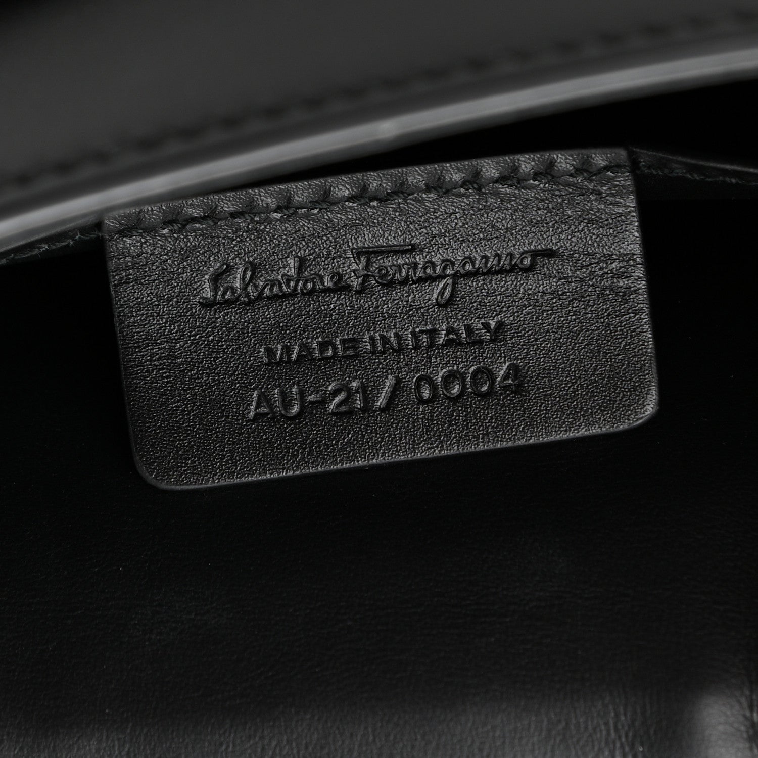 Salvatore Ferragamo Calfskin Large Vela Flap Bag Black 6 of 9