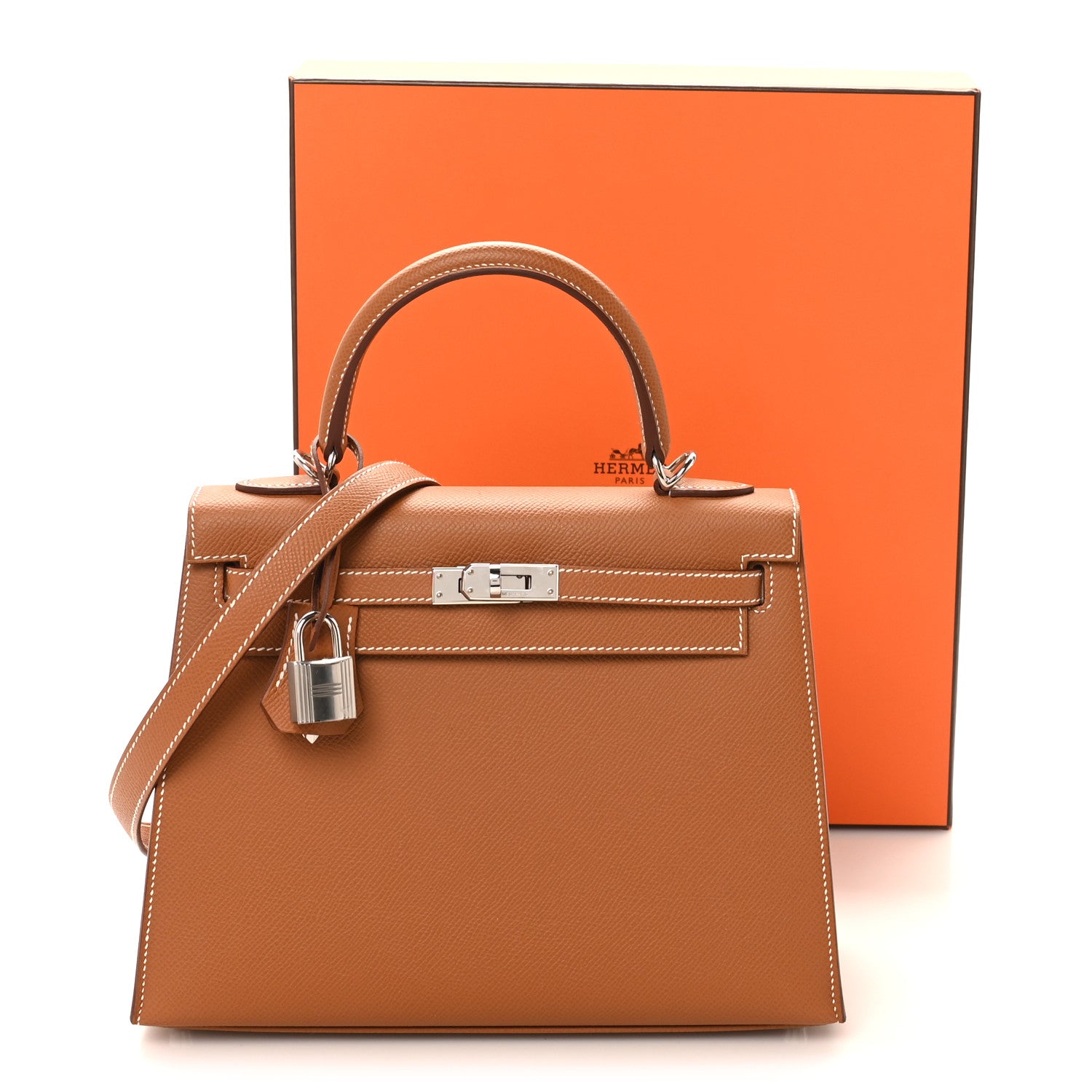Hermes Epsom Kelly Sellier 25 Gold 11 of 11