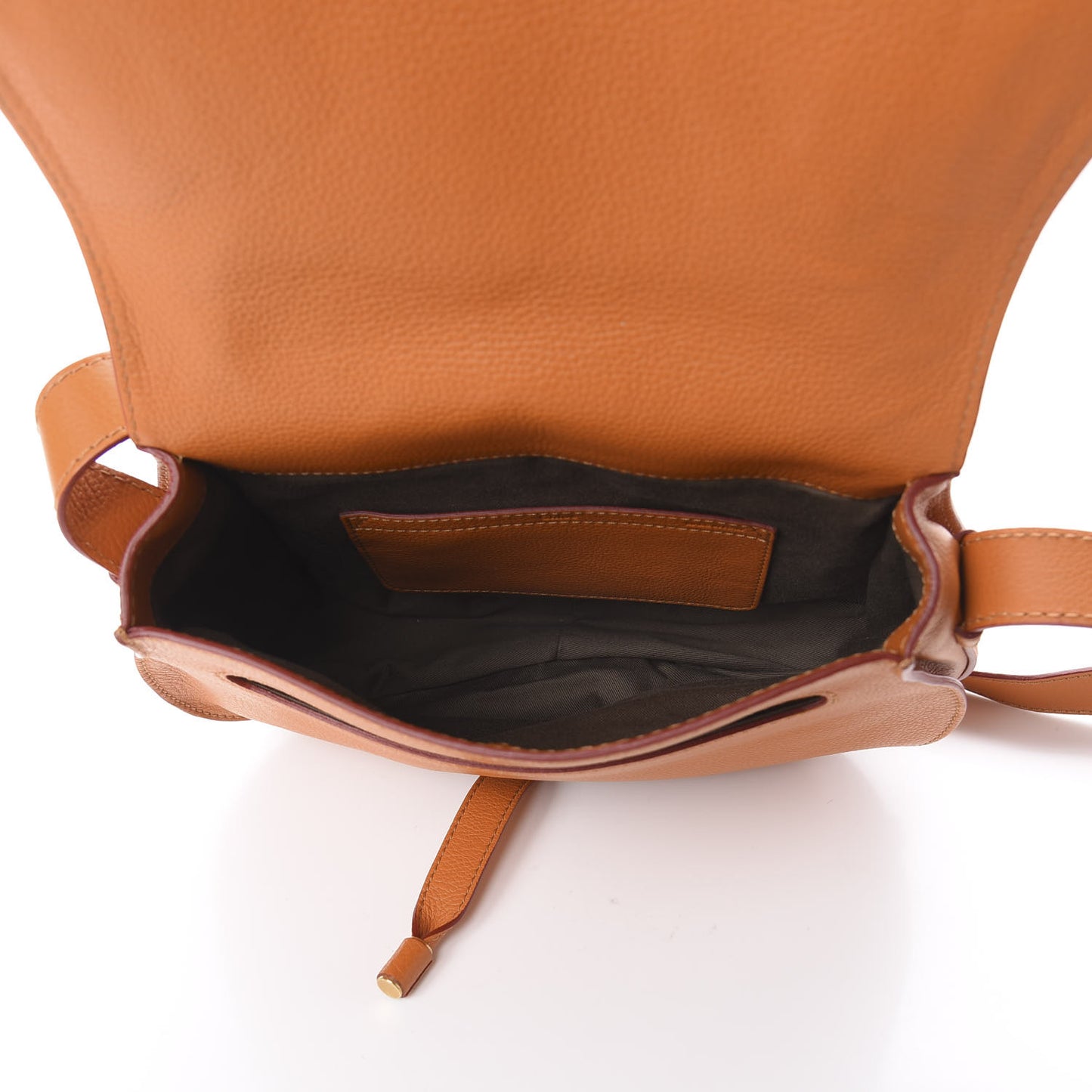 Calfskin Medium Marcie Round Crossbody Bag Indian Summer