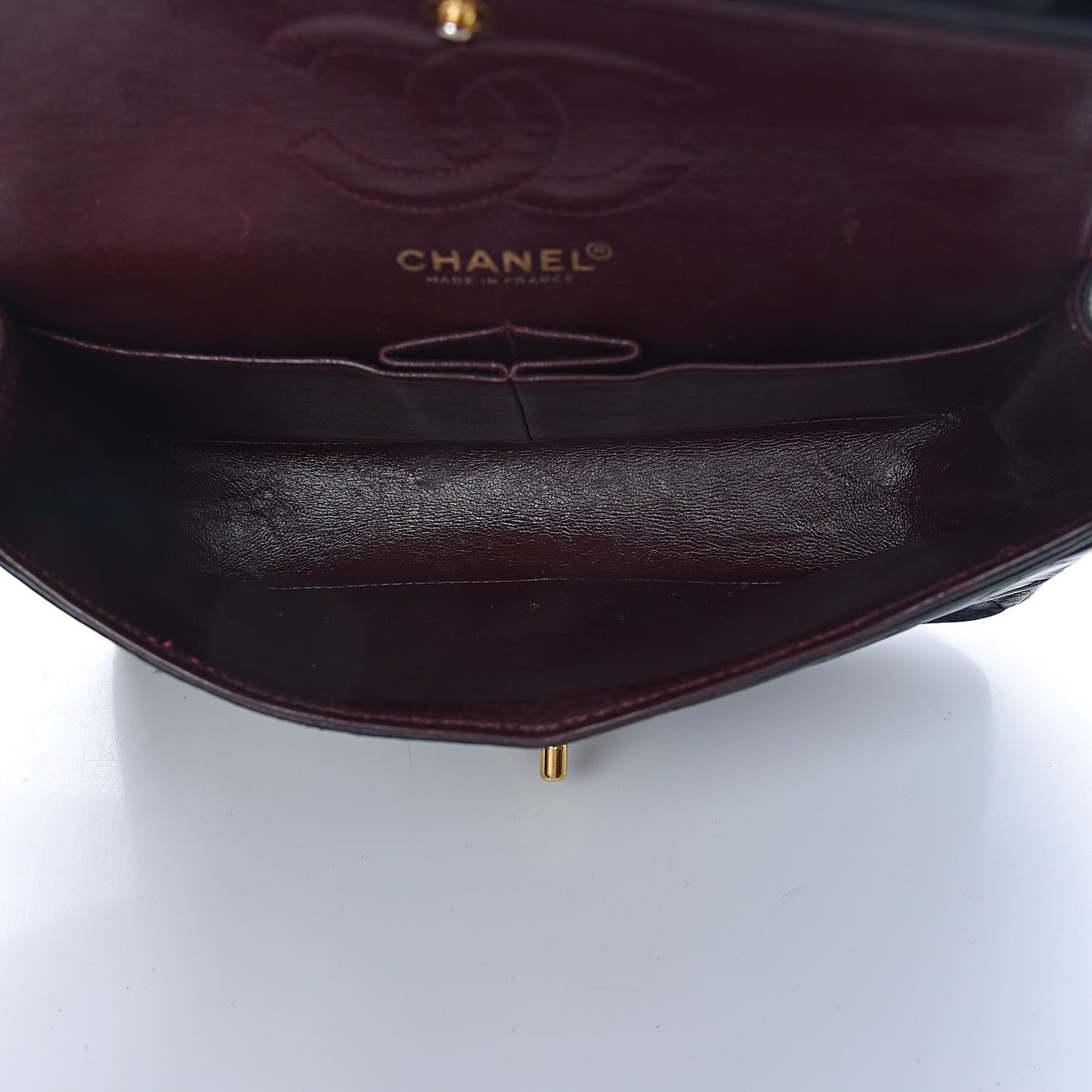 Lambskin Quilted Small Double Flap Black