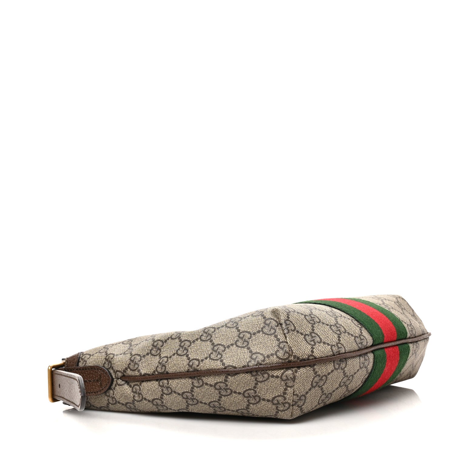 Gucci GG Supreme Monogram Web Small Ophidia Half Moon Hobo Brown 4 of 9