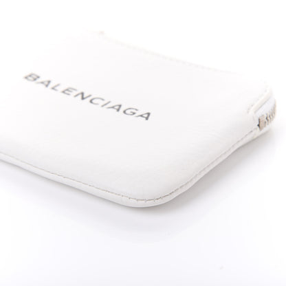 Balenciaga Calfskin XS Everyday Zip Coin Pouch White 7 of 8