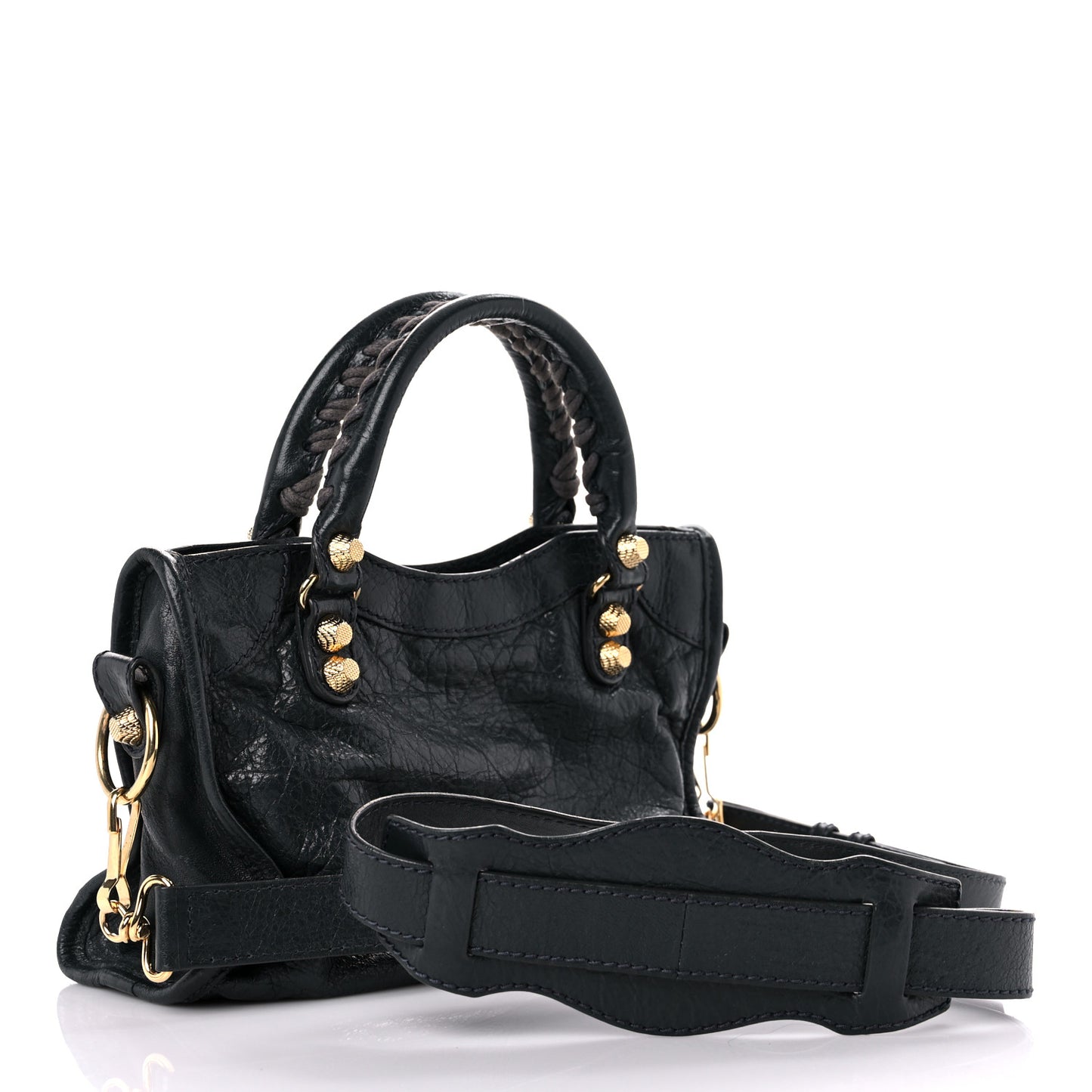 Agneau Giant 12 Gold Hardware Mini City Anthracite