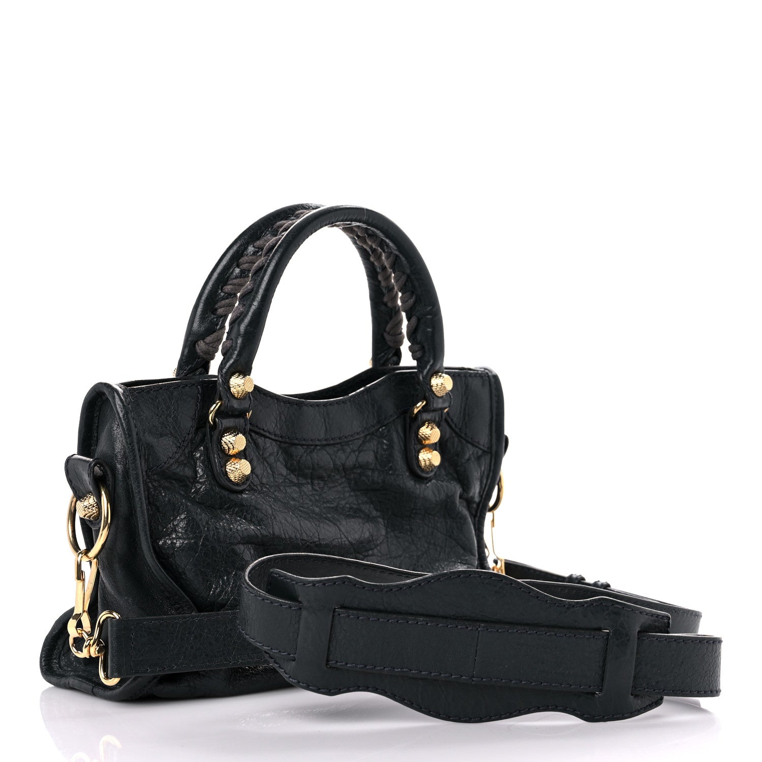 Balenciaga Agneau Giant 12 Gold Hardware Mini City Anthracite 3 of 14
