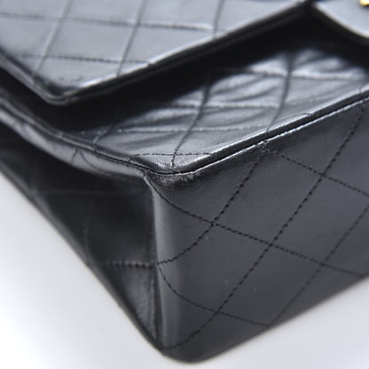 Chanel Lambskin Quilted Medium Double Flap Black 10 of 18