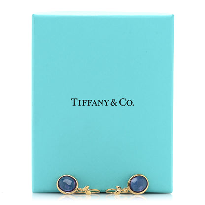 Tiffany 18K Yellow Gold Amethyst Paloma Picasso Olive Leaf Drop Earrings 5 of 5