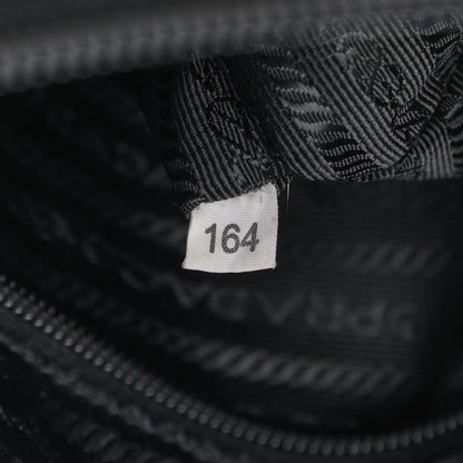 Prada Nylon Vela Flat Messenger Bag Black 7 of 11