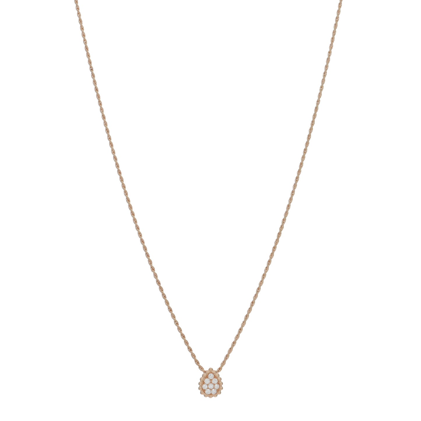 18K Rose Gold Diamond XS Serpent Boheme Necklace