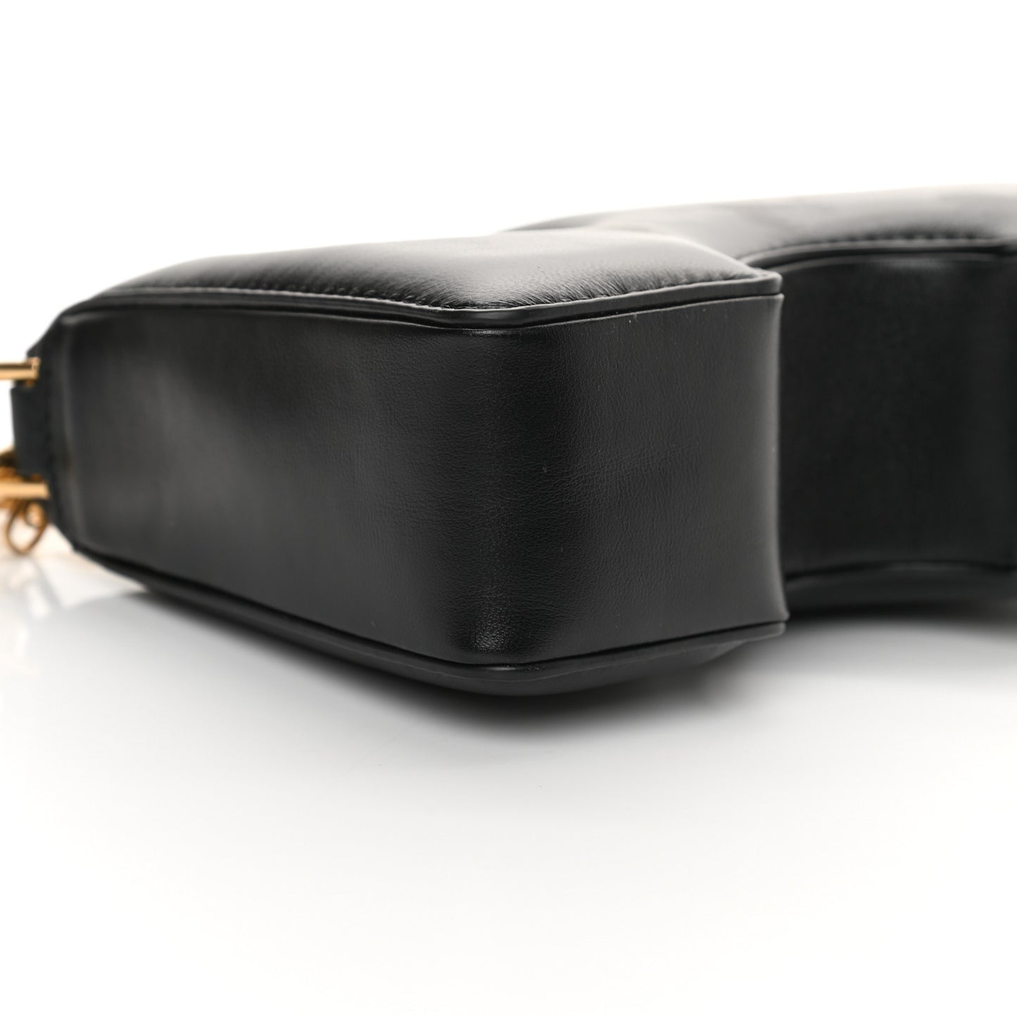 OFF WHITE Calfskin Burrow 22 Chain Bag Black