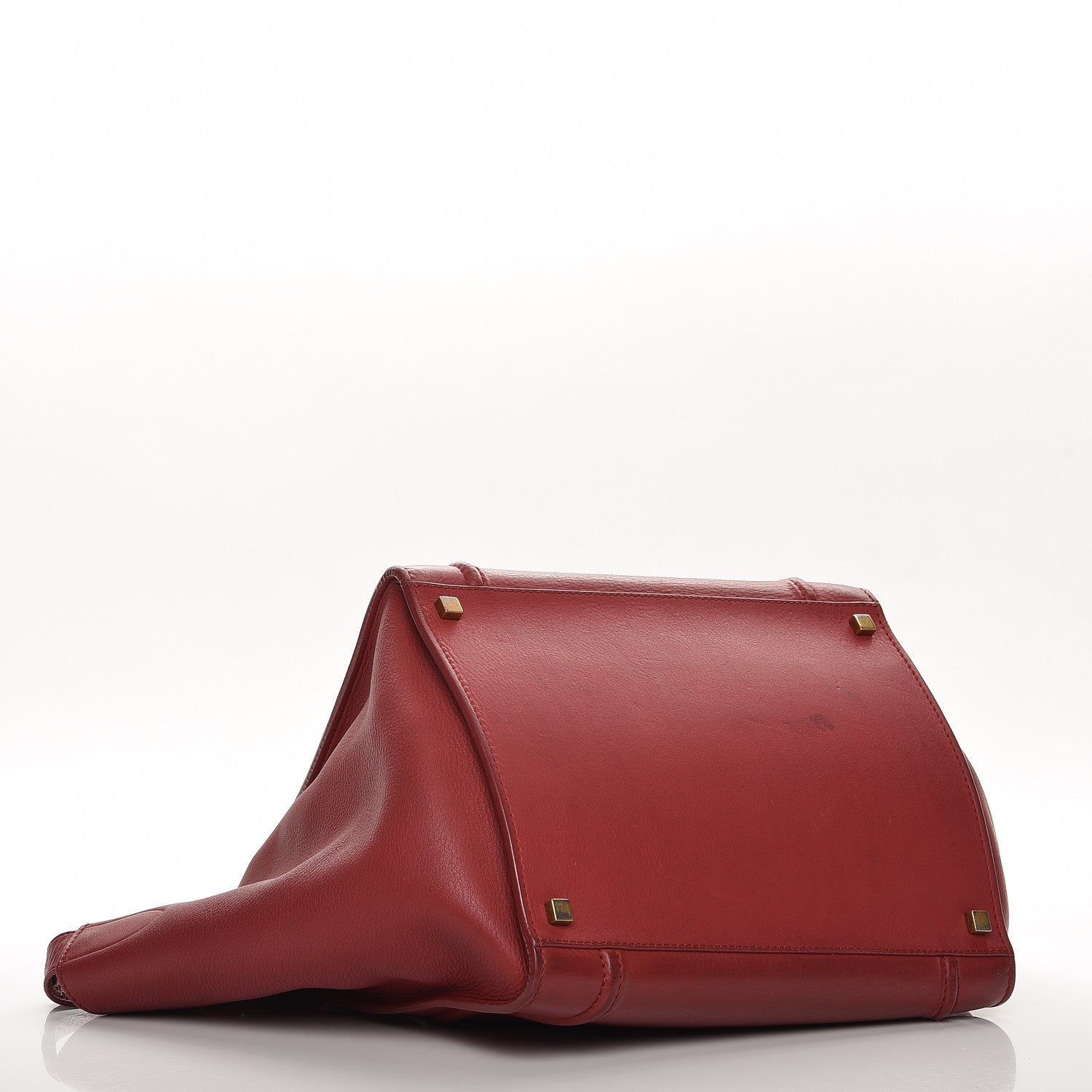 Celine Supple Calfskin Medium Phantom Luggage Red 4 of 19