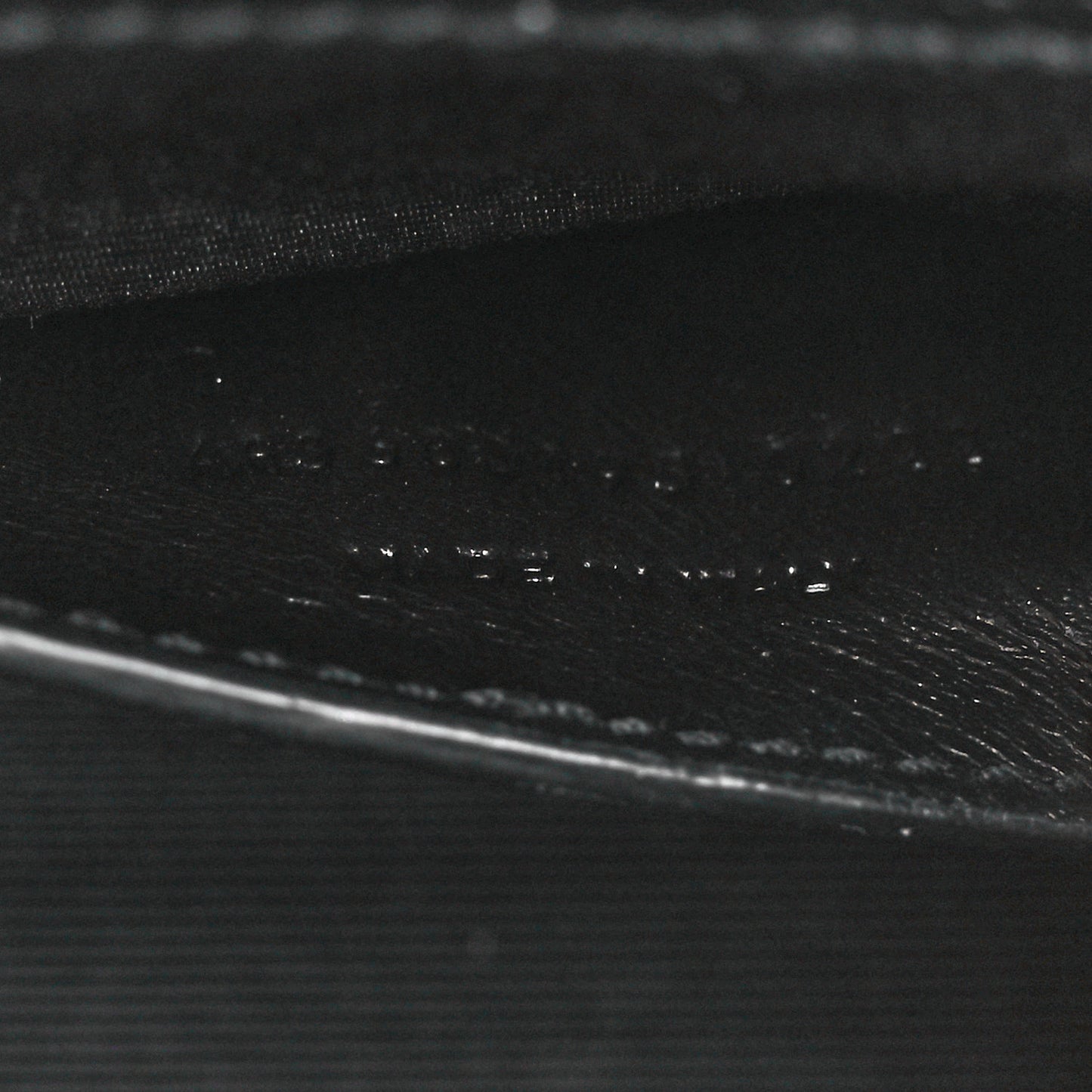 Grain De Poudre Textured Mixed Matelasse Triquilt Small Monogram Monochrome Satchel Black