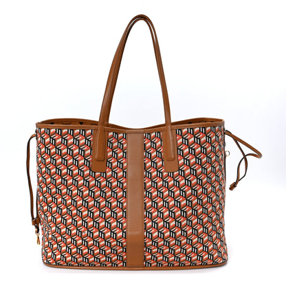 MCM Visetos Large Liz Reversible Shopper Tote Cognac 2 of 17