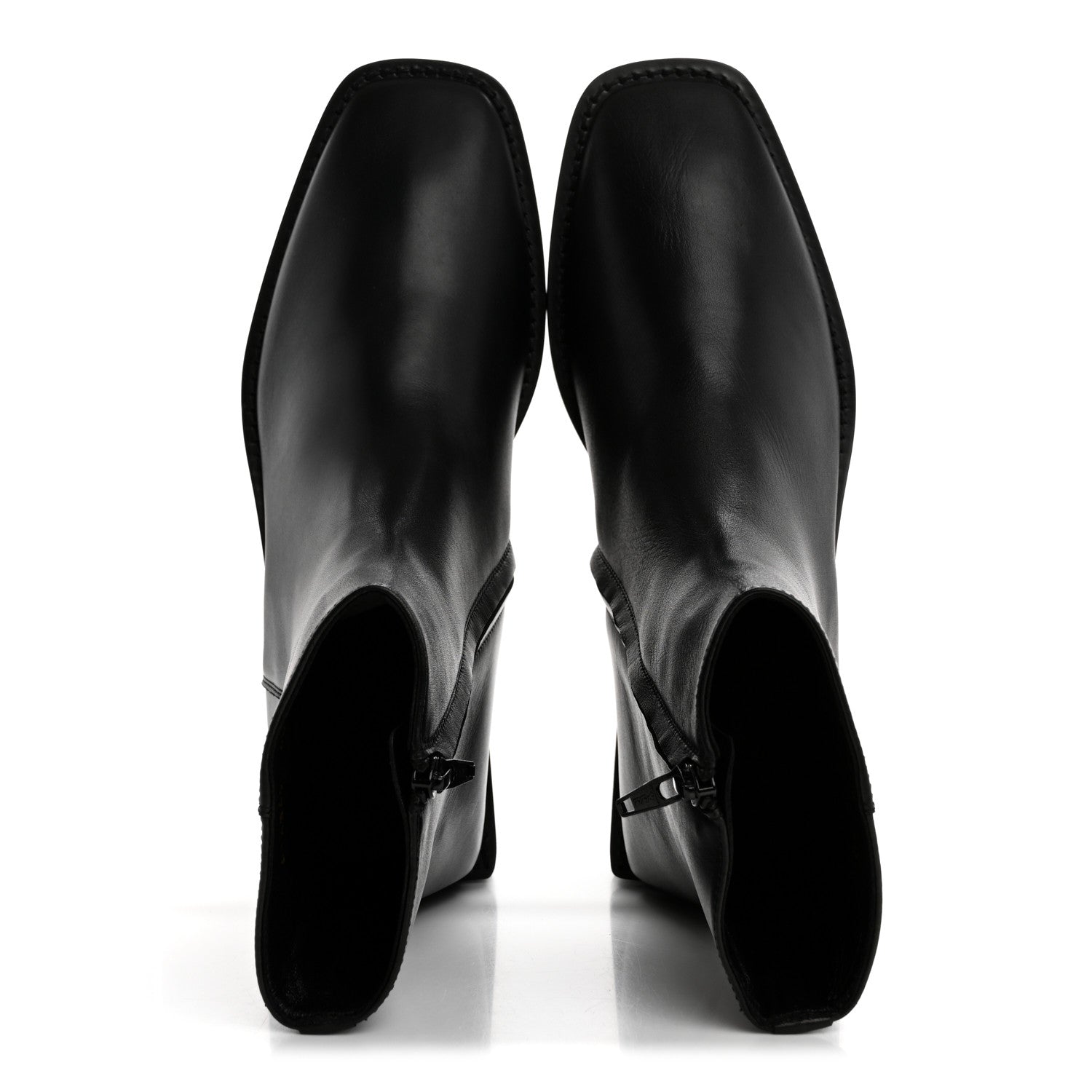 Balenciaga Calfskin Soft Rim Ankle Booties 40 Black 2 of 10