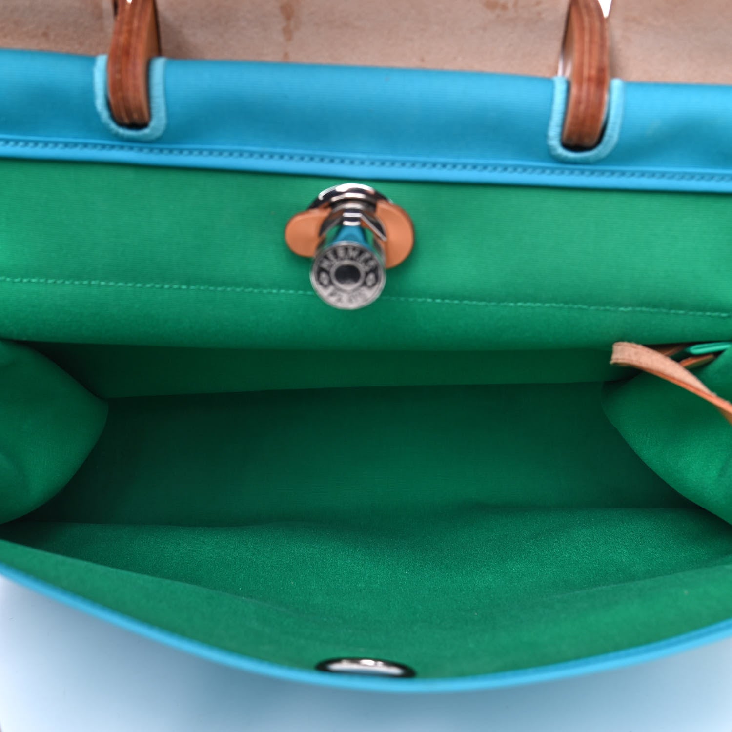 Hermes Toile Vache Hunter Herbag Zip 39 MM Bleu Azteque 4 of 7