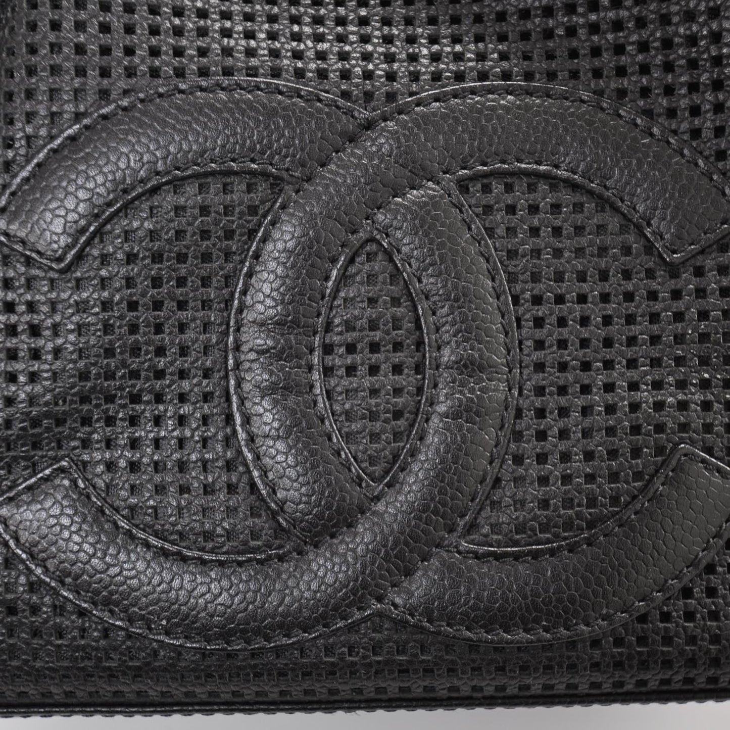 Leather Perforated Bowler Black